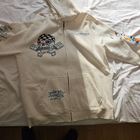 Vintage Ed Hardy Skull Hoodie - Picture 8 of 16